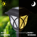 Wason 2/6 Pack LED impermeable Auto/APAGADO Solar Pathway Pathway Stake Garden Light para el patio del patio y la pasarela